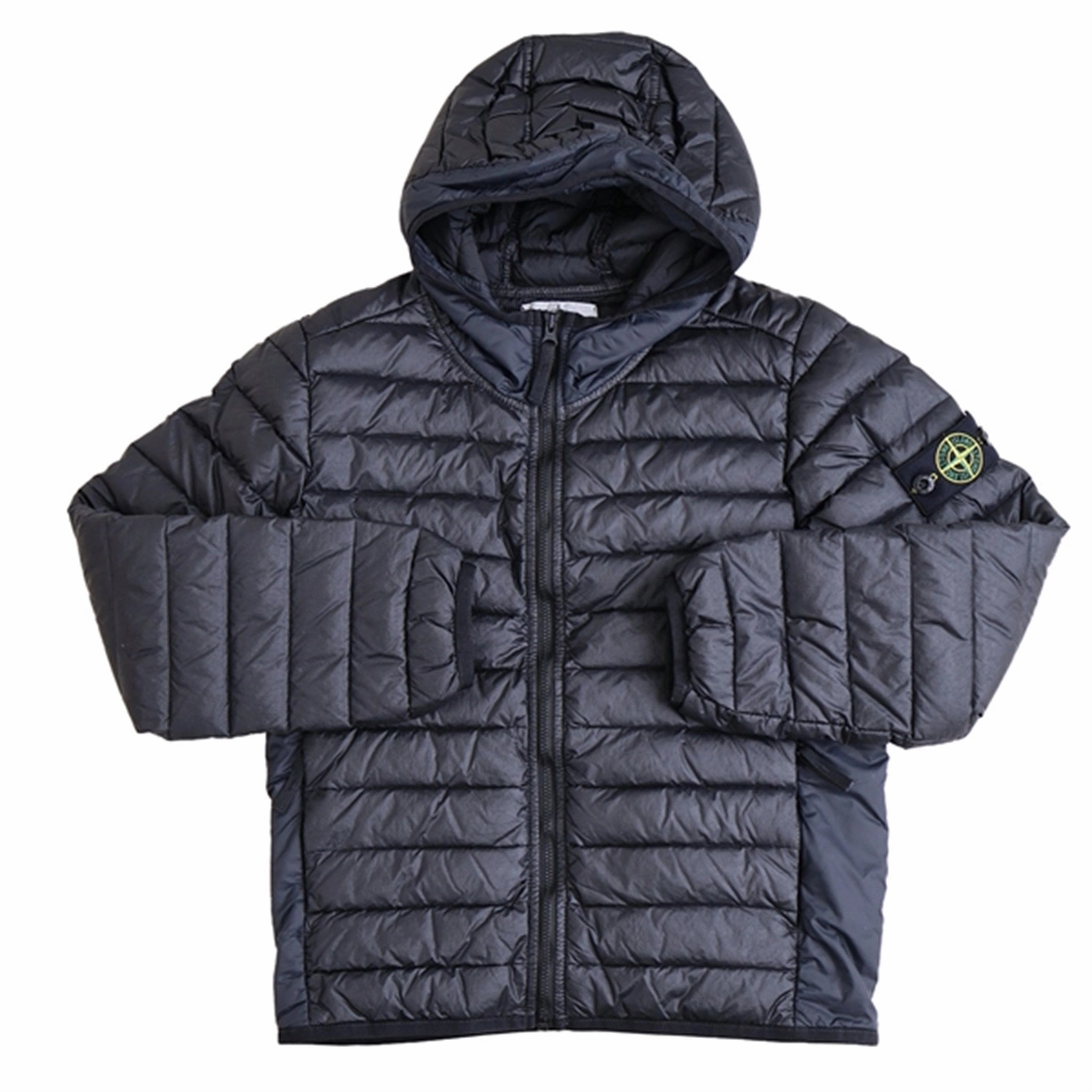 Stone Island Down Jacket Black AdjustableHem Evening Out