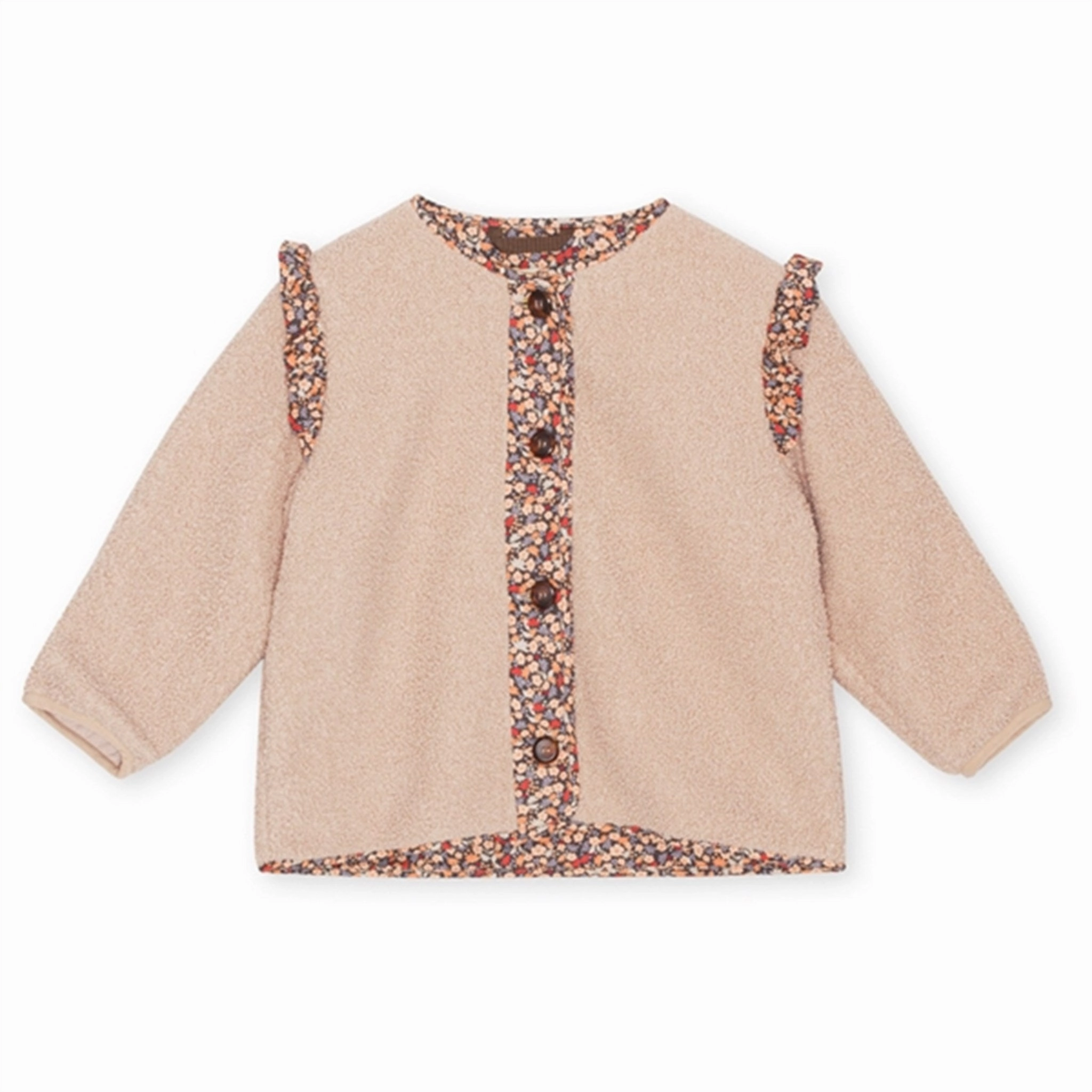 Konges Sl?jd Grizz Frill Jacket Cream Off White Sealed Seam Construction Ergonomic Shoulder Design