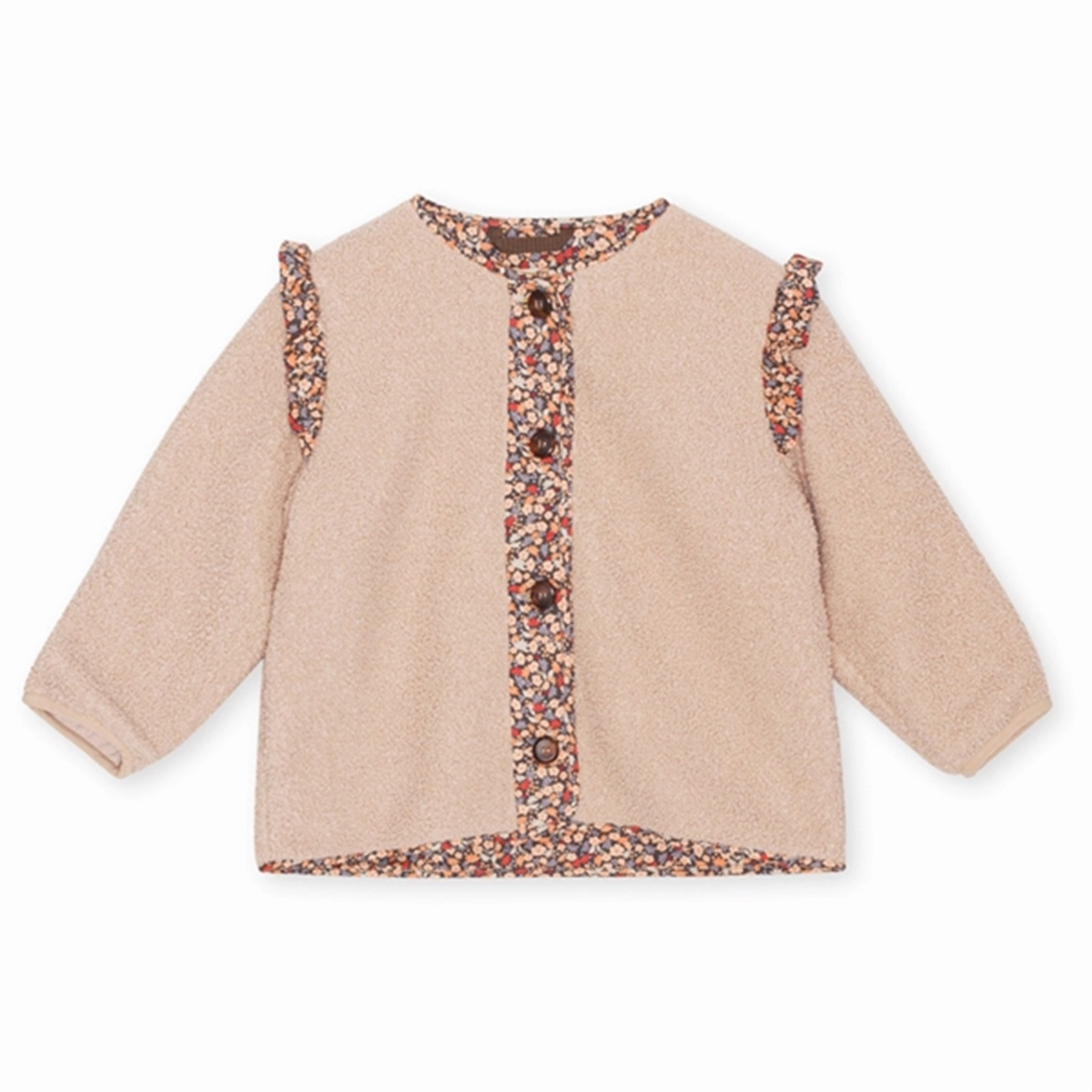 Non Restrictive Armholes Konges Sl?jd Grizz Frill Jacket Cream Off White