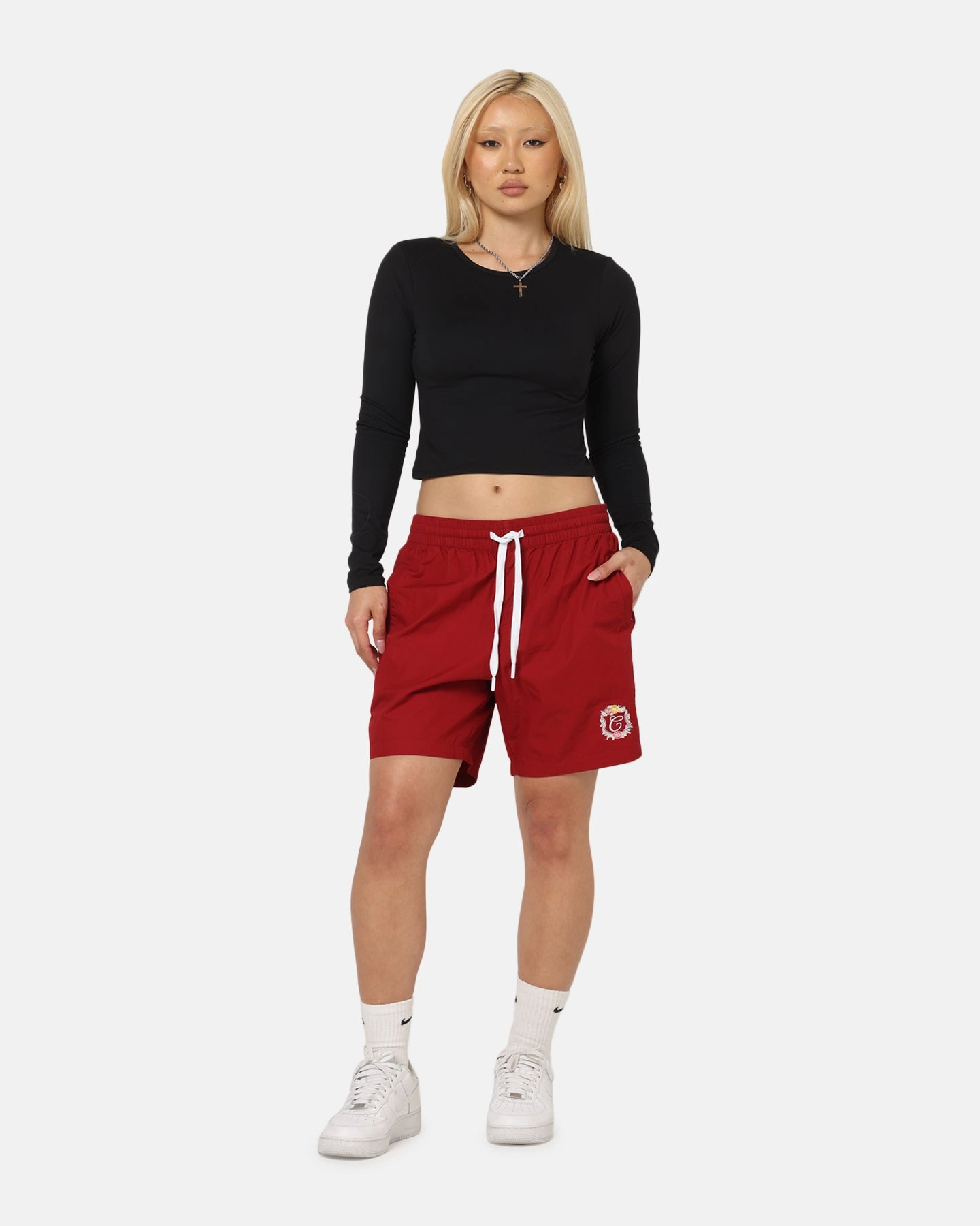 Carre Club Carr?? Shorts Deep Red Modern Comfort