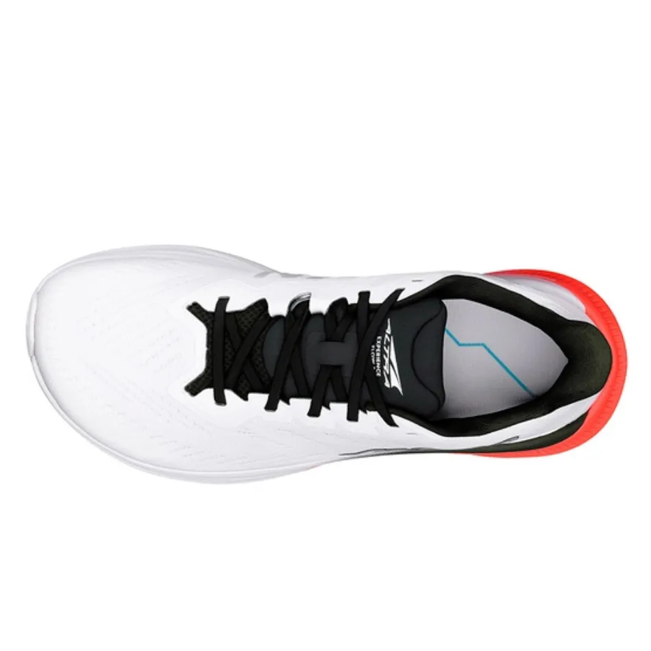 flexible insole shoes Breathable Perforated Tongue Altra Men's Experience Flow 2 Berlin Running Shoes in White/Coral AW25