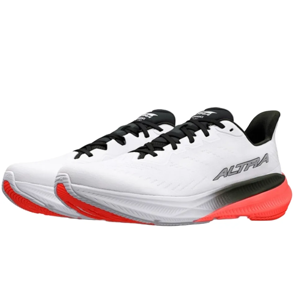 Altra Men's Experience Flow 2 Berlin Running Shoes in White/Coral AW25 Foot Hugging