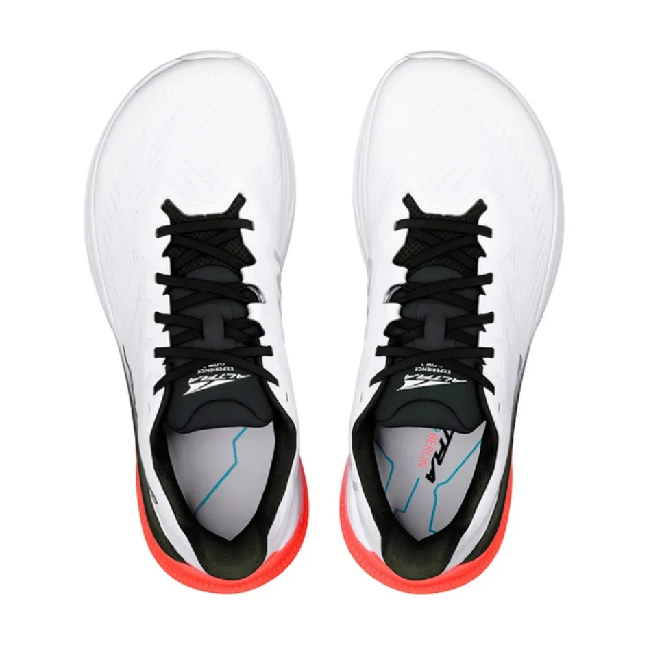 Stability Ride Altra Men's Experience Flow 2 Berlin Running Shoes in White/Coral AW25