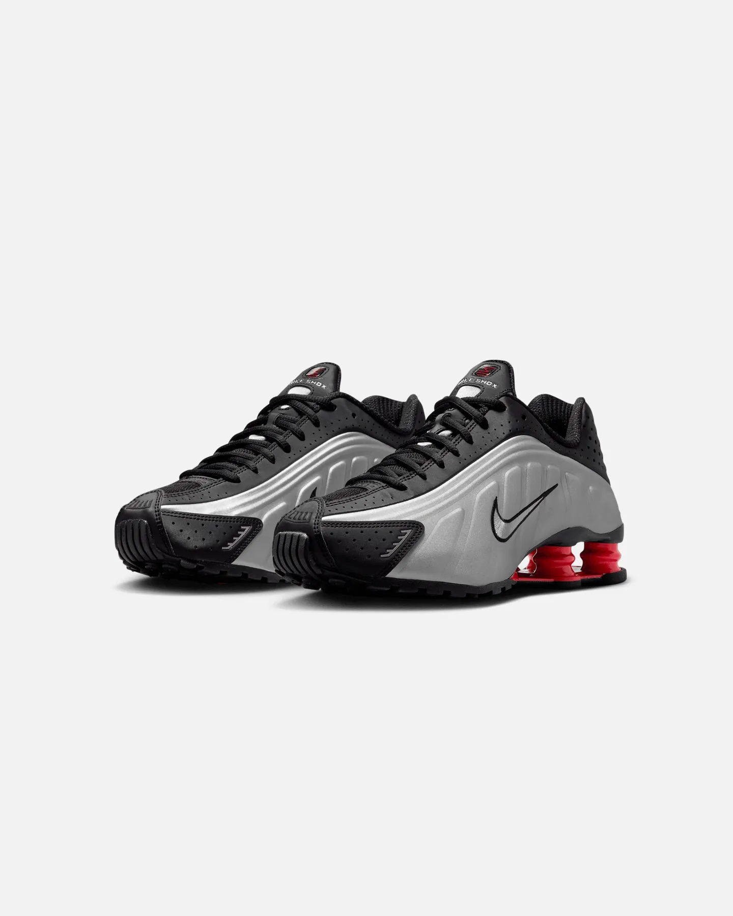 leather - strap shoes Nike Women's Shox R4 Black/Silver