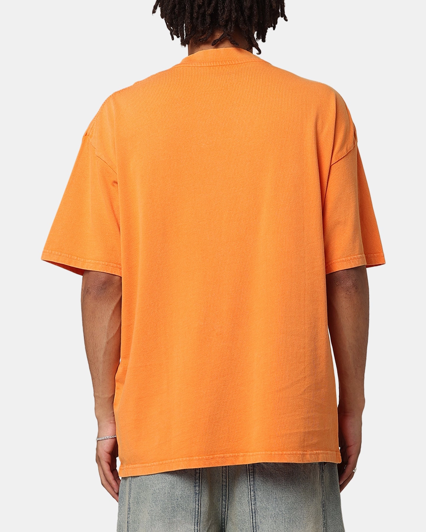 Versatile Layering Essential Wardrobe Culture Kings Oversized Blank T-Shirt Orange