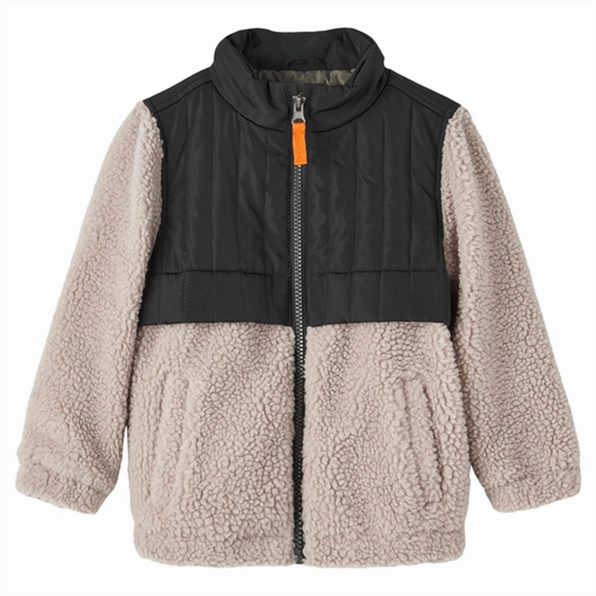 Anti Pilling Texture Body Mapped Ventilation Name it Silver Mink Mikas Teddy Jacket