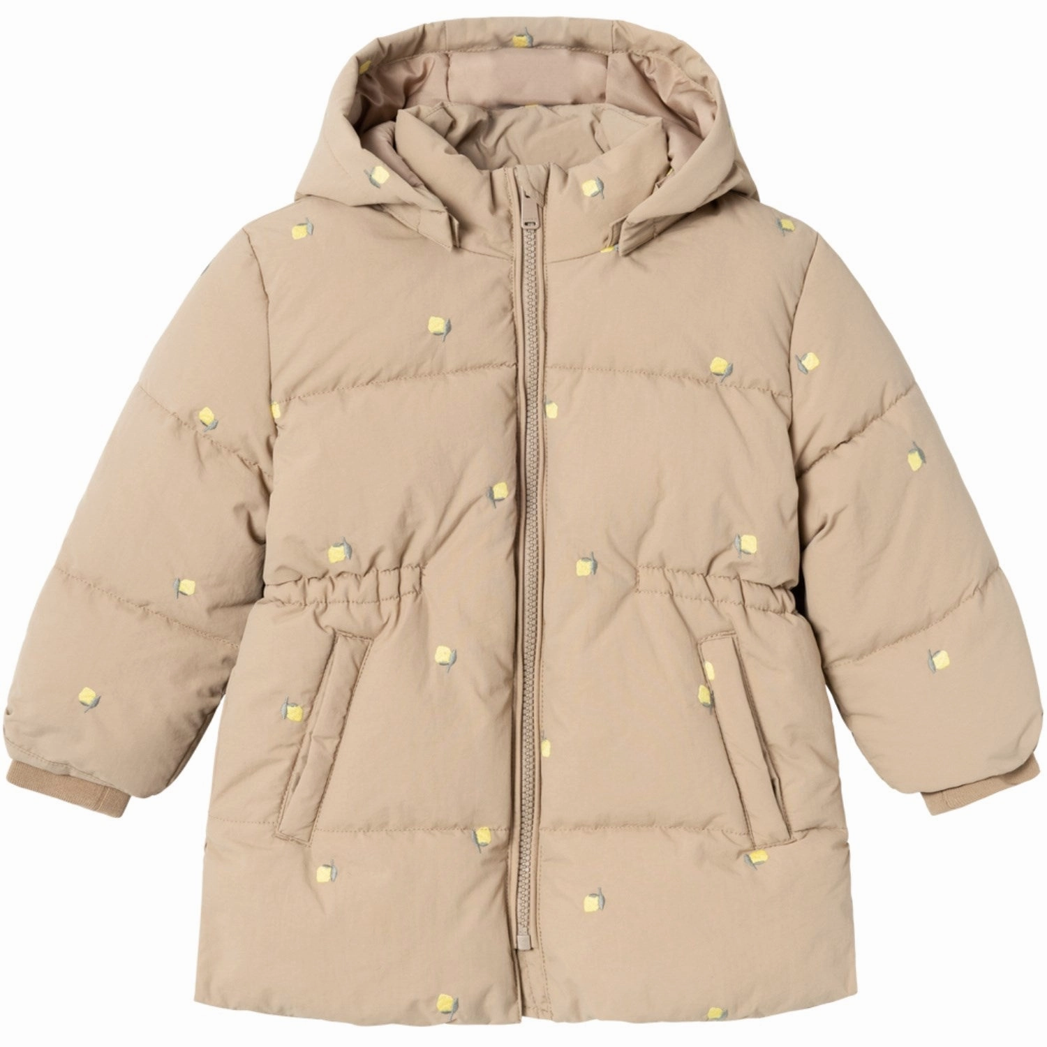 Simple Outer Name It Silver Mink Molly Puffer Jacket Long