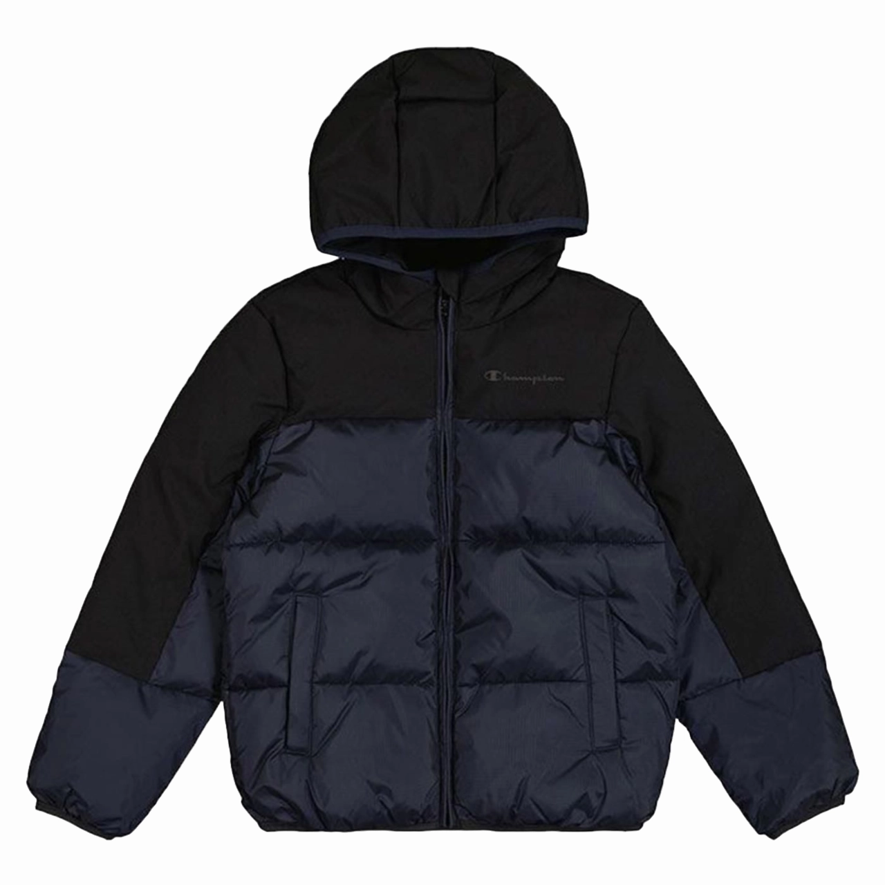 Layered Wear Champion giubbotto con cappuccio da ragazzo 306872 BS501 blu