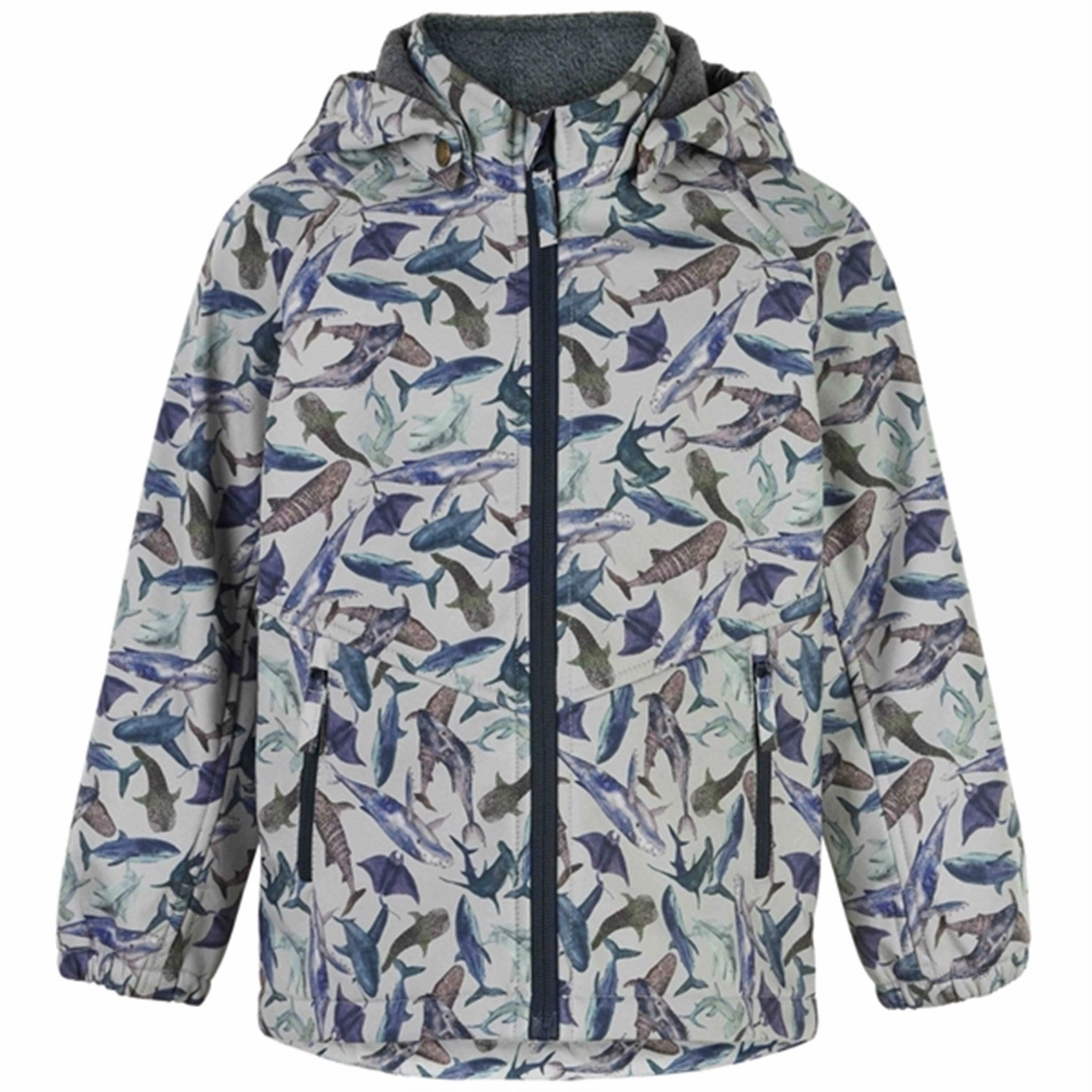 Mikk-Line Softshell Jacket AOP Metal Elegant Evening Weather Adaptive Ventilation