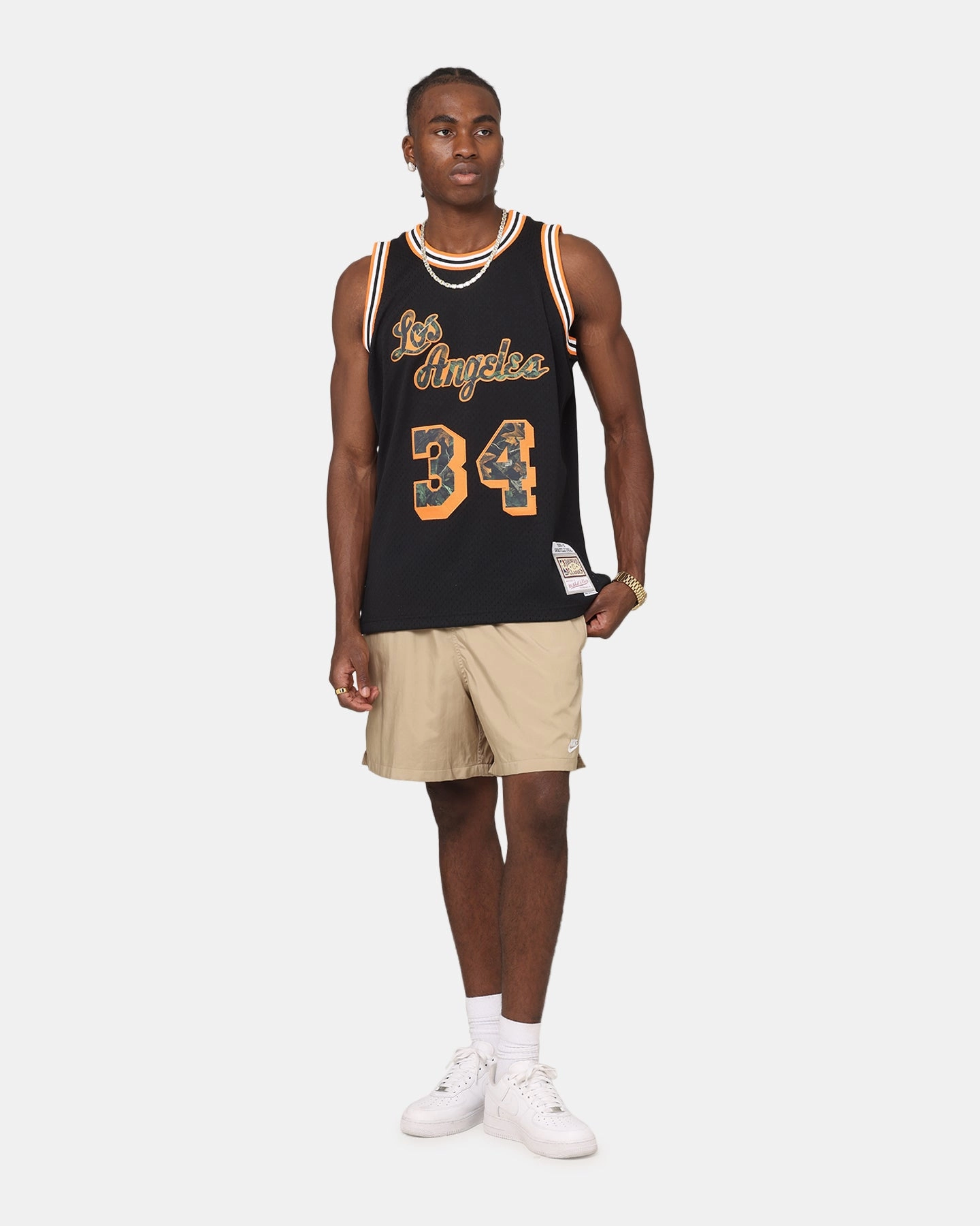 Mitchell & Ness Los Angeles Lakers Shaquille O'Neal 'Wilderness' 97 Swing Jersey Black Cool Touch Quick Cooling System