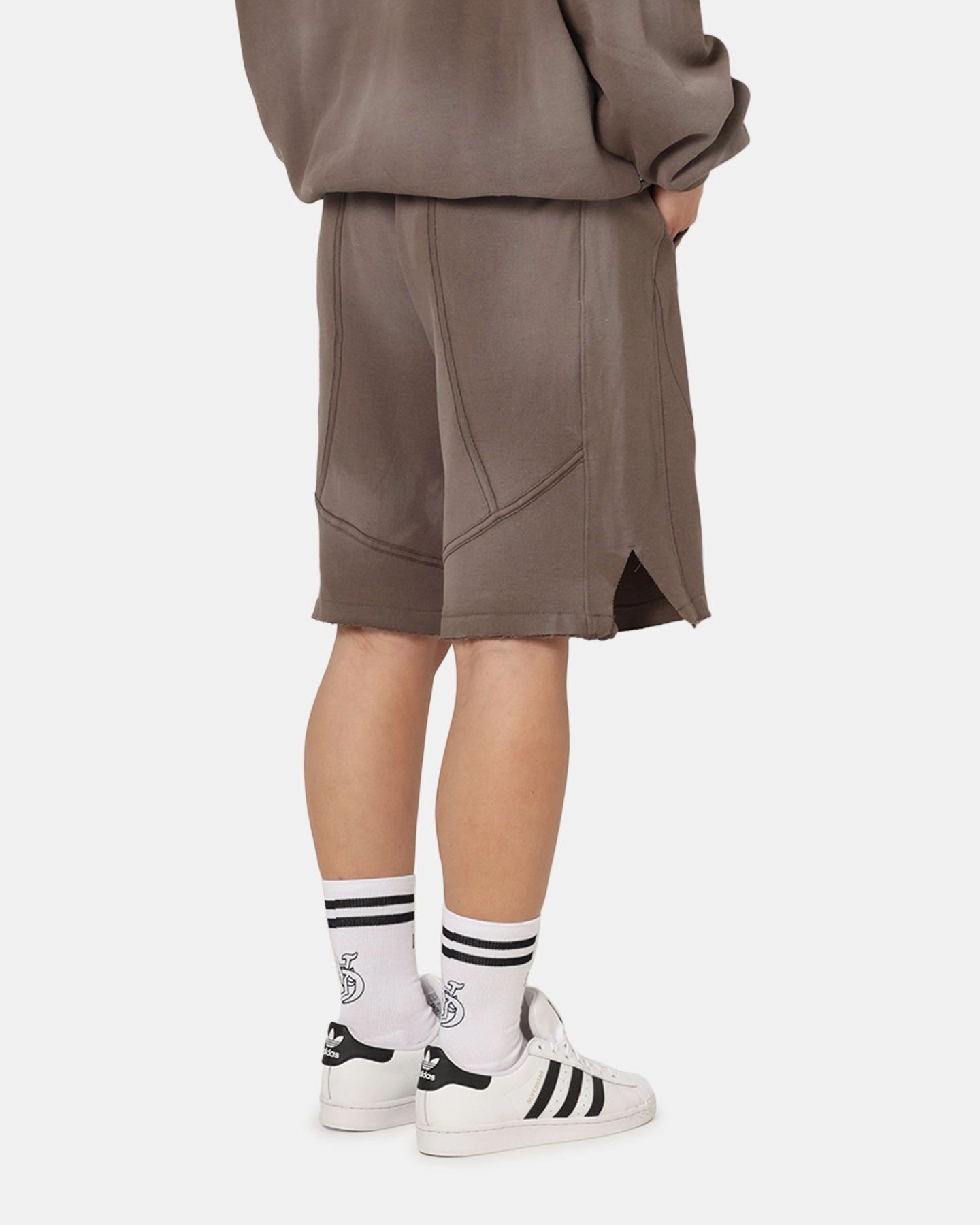 The Anti Order Apocalypse Sweat Shorts Sunfade Brown Durable Construction