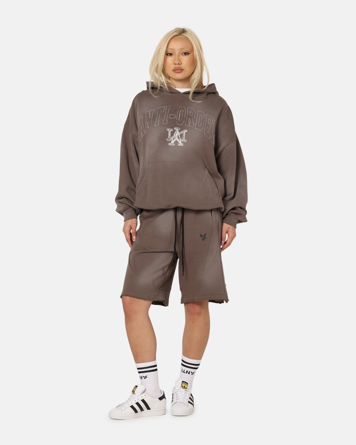 Cozy Look Machine washable The Anti Order Apocalypse Sweat Shorts Sunfade Brown