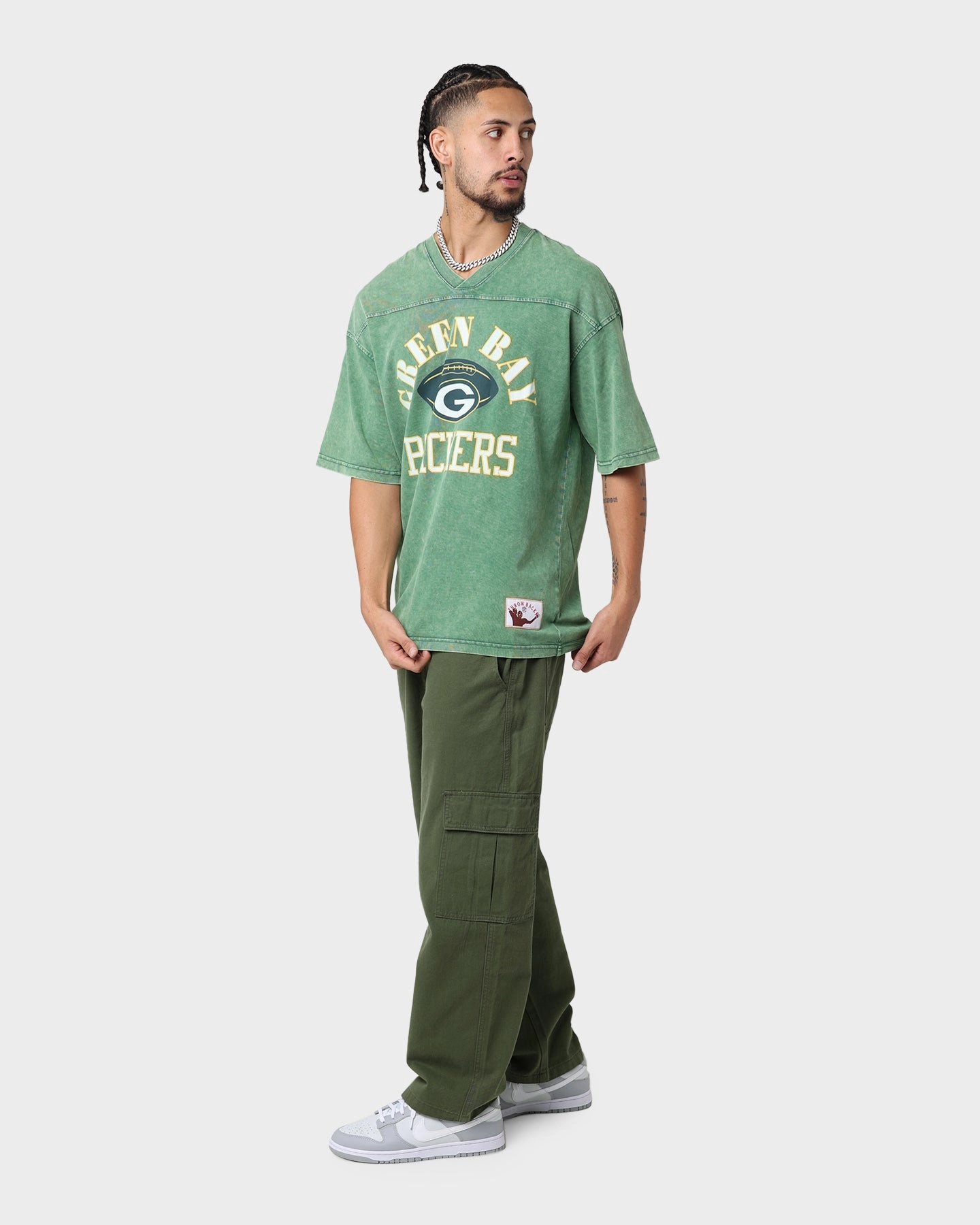 Mitchell & Ness Green Bay Packers Winners Oversized T-Shirt Bucks Green FadeResistant Coating