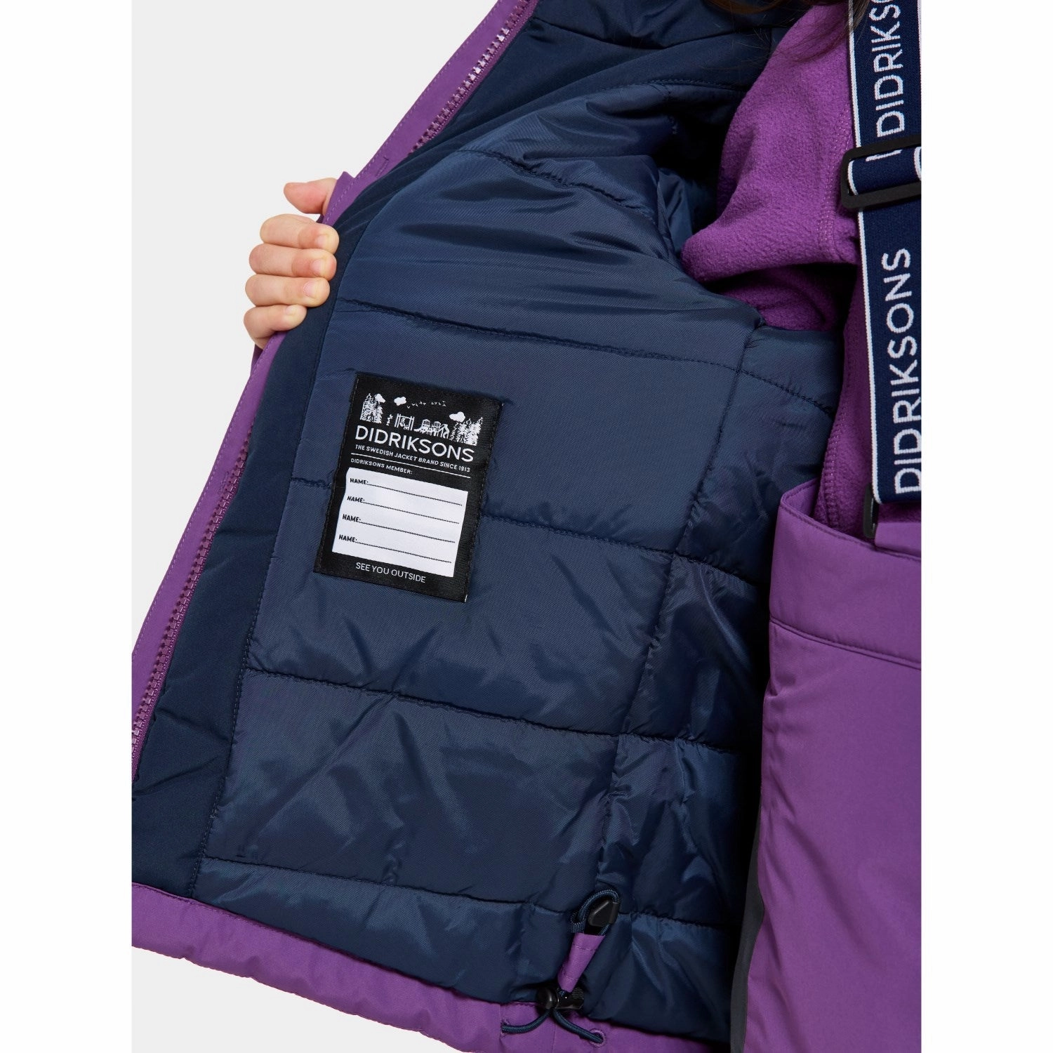 Didriksons Royal Purple Skare Kids Set Durable Water Repellent