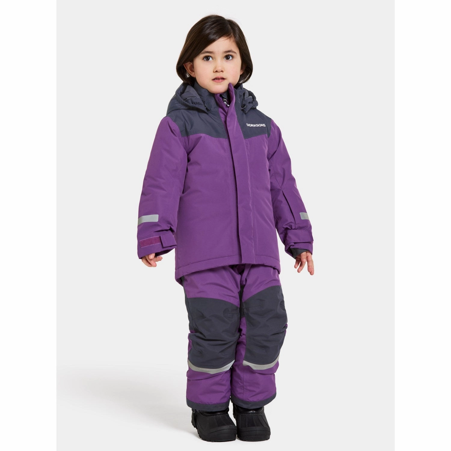 Packable Feature Didriksons Royal Purple Skare Kids Set