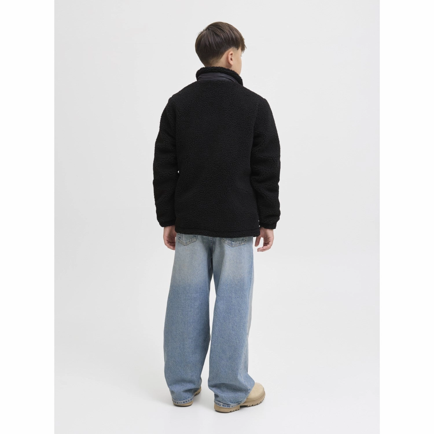 Jack & Jones Junior Black Jjesoho Teddy Jacket Sn Jnr CompactFoldable