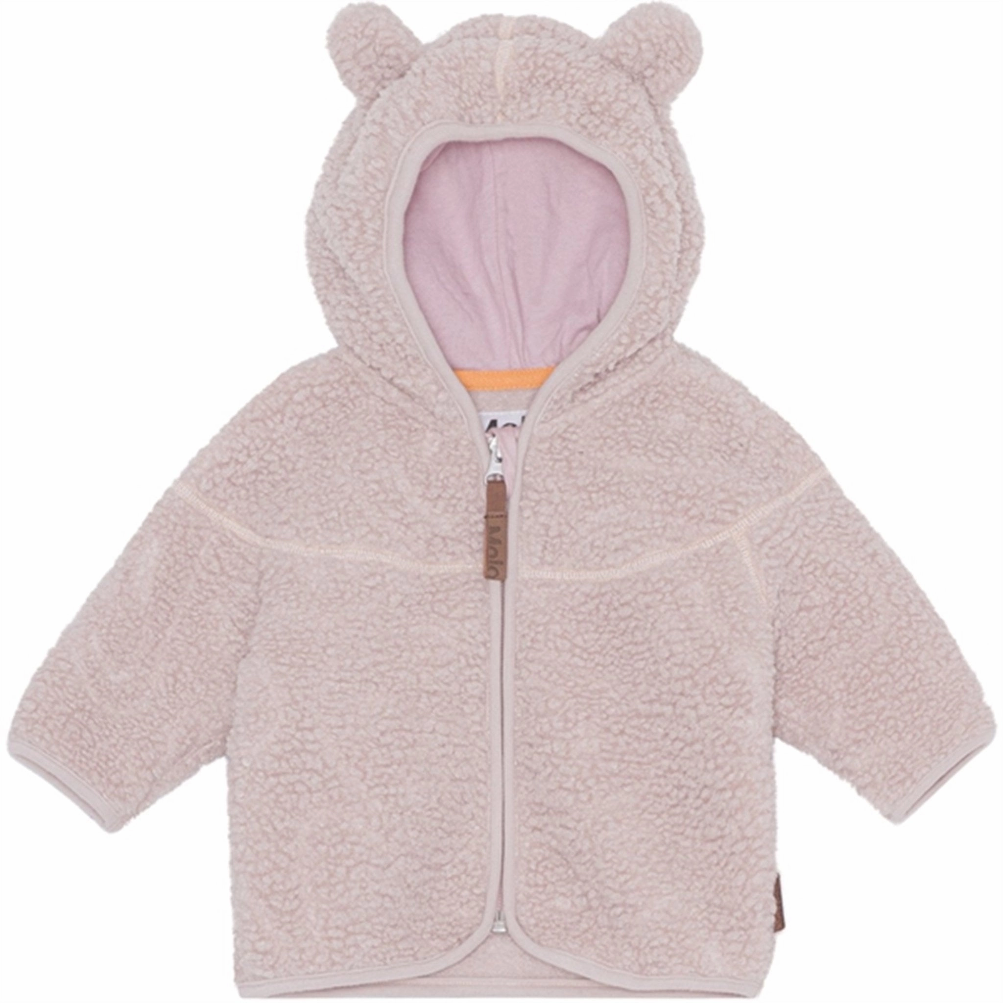 Molo Soft Mushroom Ummi Fleece Jacket Crisp Weather Fit Windproof Thermal Shell