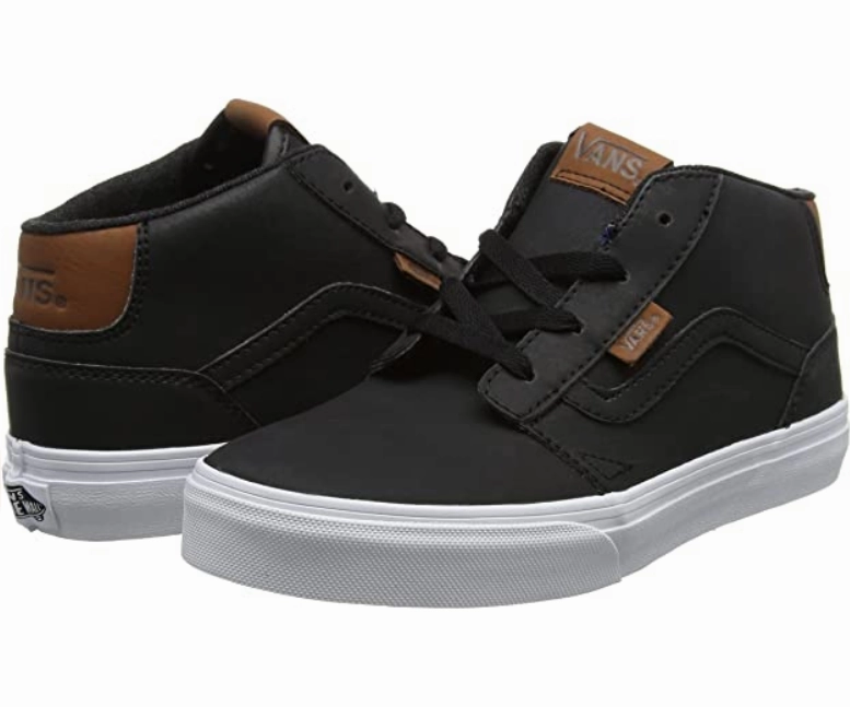 nylon - upper shoes running belts Vans scarpa sneakers da ragazzi Chapman Mid VN0A38J4K55 nero-bianco