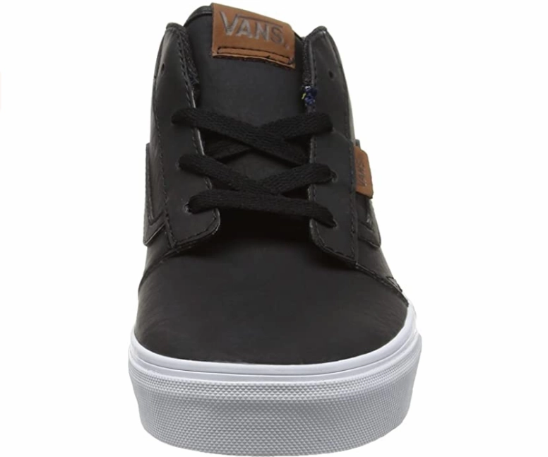 Vans scarpa sneakers da ragazzi Chapman Mid VN0A38J4K55 nero-bianco Friction Reduction Layer