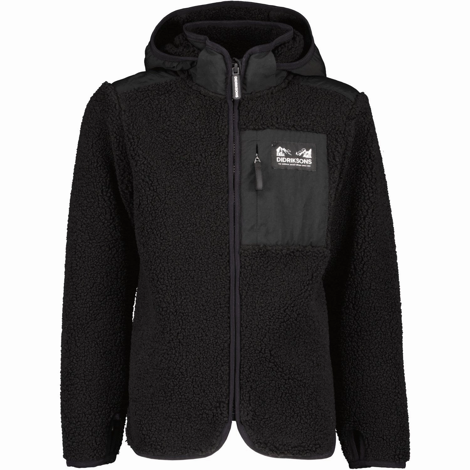 Casual Comfy Layer Didriksons Black Exa Kids FZ 2