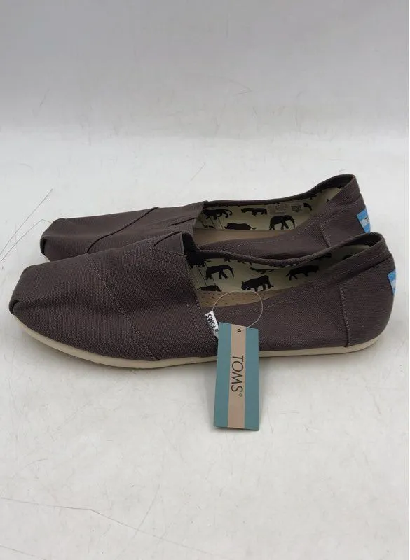 NWT Toms Women's Alpargatas Brown Slip-On Flats - Size 12