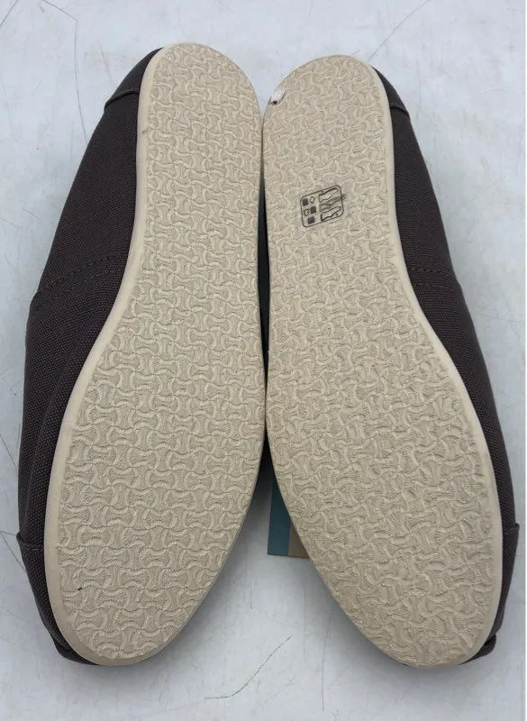 NWT Toms Women's Alpargatas Brown Slip-On Flats - Size 12