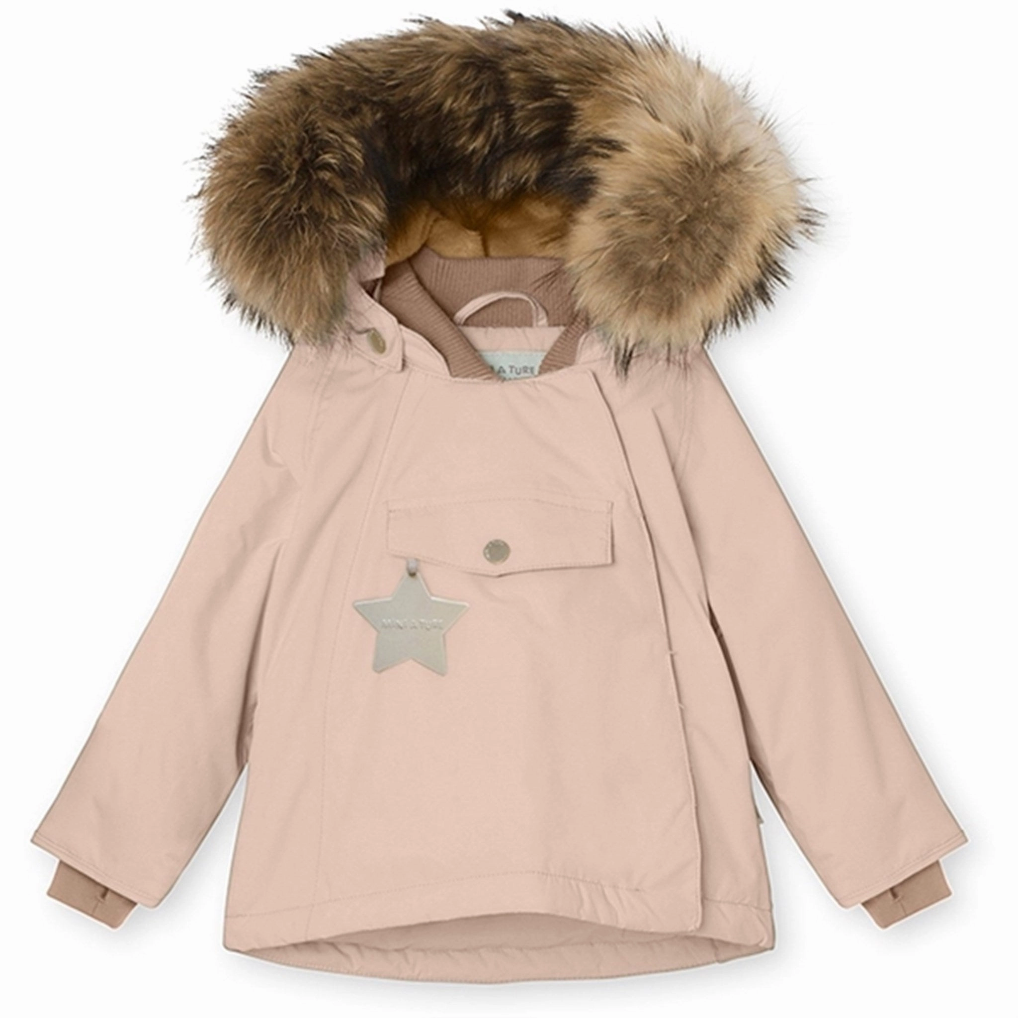 TearResistant Reinforcements MINI A TURE Wang Fleece Fur Winter jacket Rose Dust