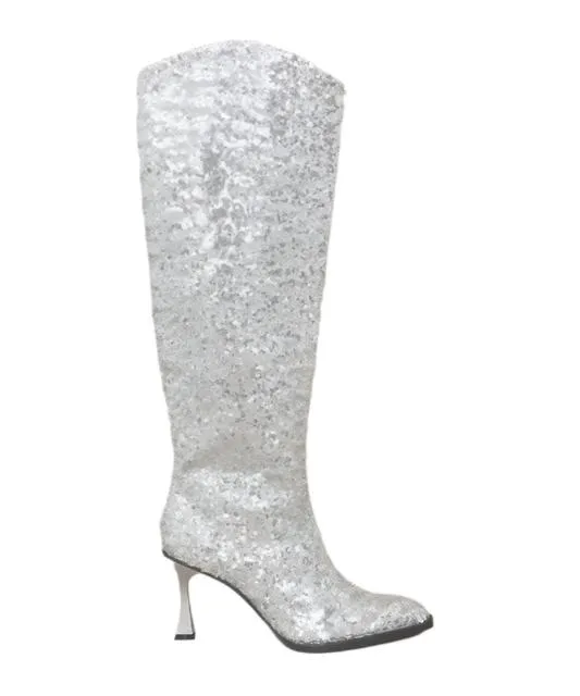 Oasis Society Jewel - Knee High Sequin Boots