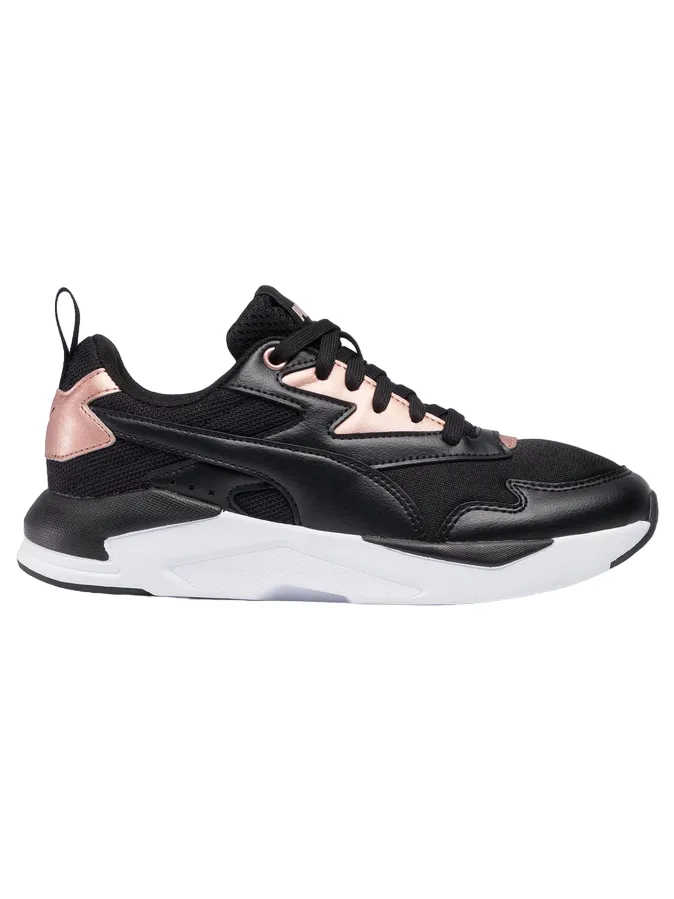 High Durability Puma scarpa sneakers da donna X-Ray Lite Metallic 374737 01 nero