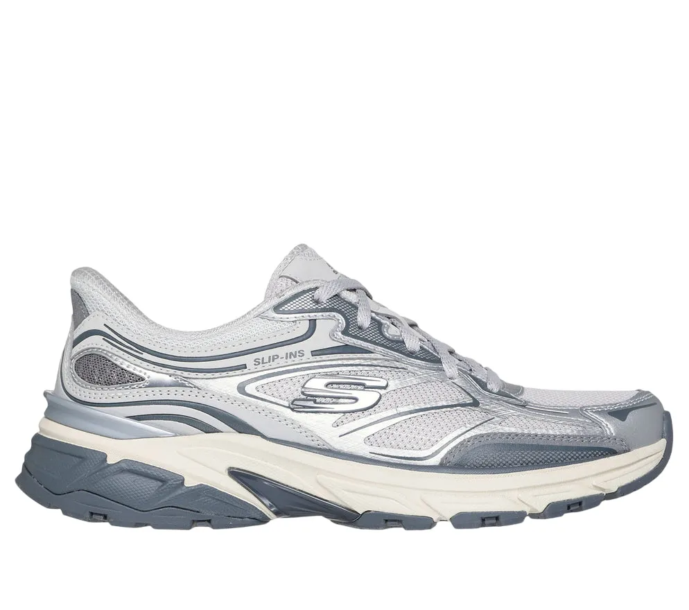 buckles Skechers Slip-ins: Sneakers Donna Stamina Sport 150710/SIL Argento