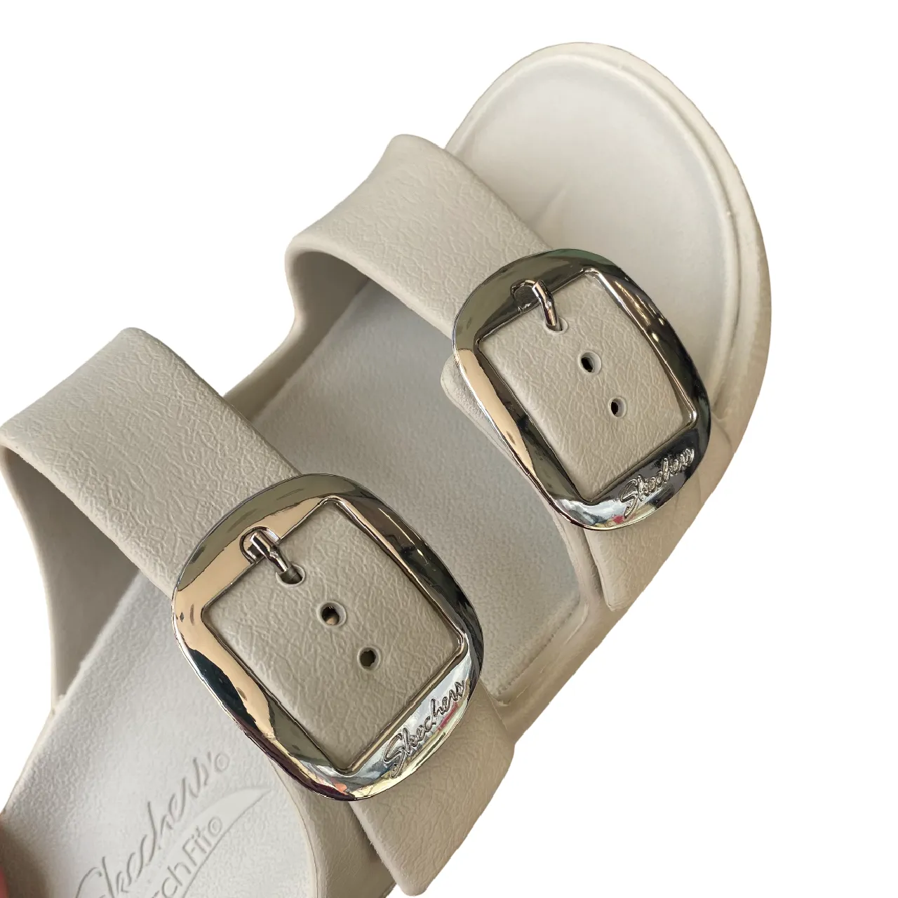 Sandali Skechers Arch Fit Cali Breeze | Comfort Podologico | 111592/NAT naturale Car Ride Adjustable Design
