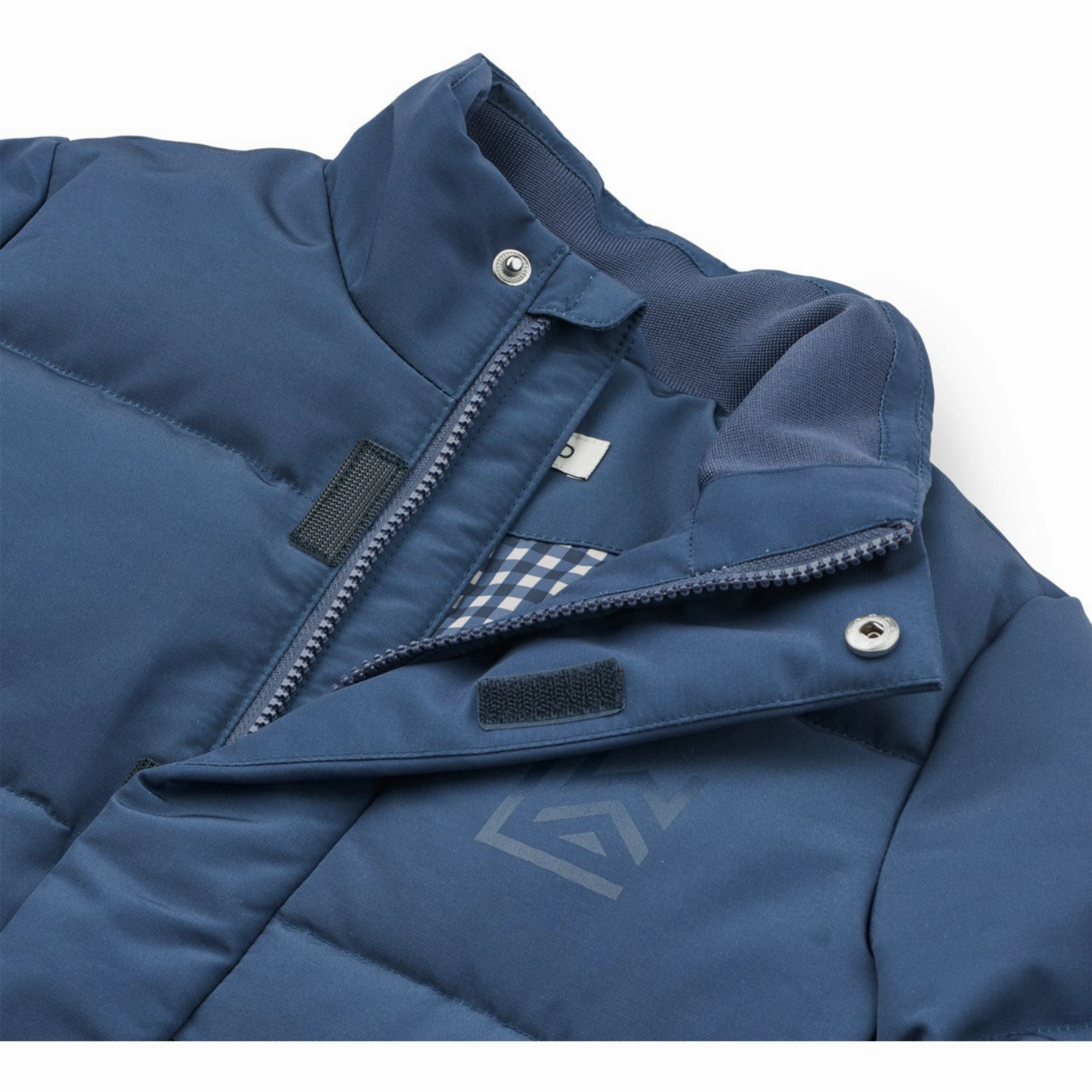 LieWood Indigo Blue Rocka Jacket Layered Neckline