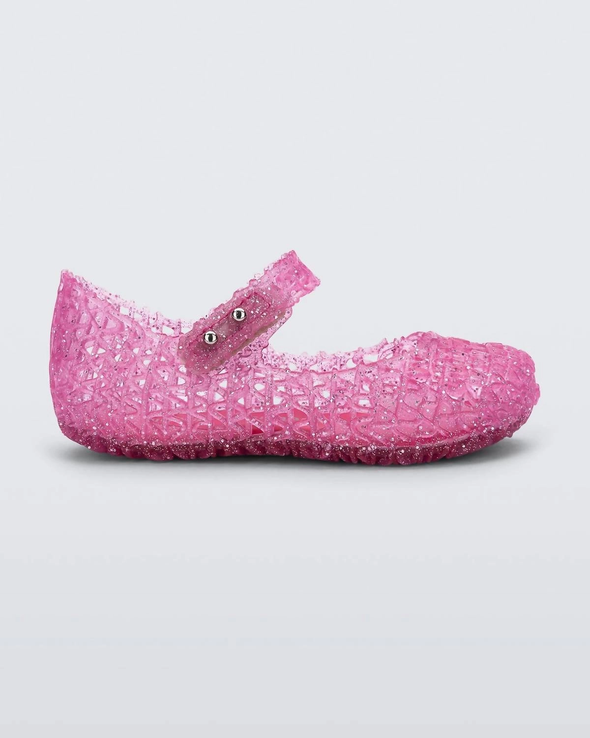 Girls' Campana Papel Flats In Pink Glitter Comfort Fit System Upgraded design