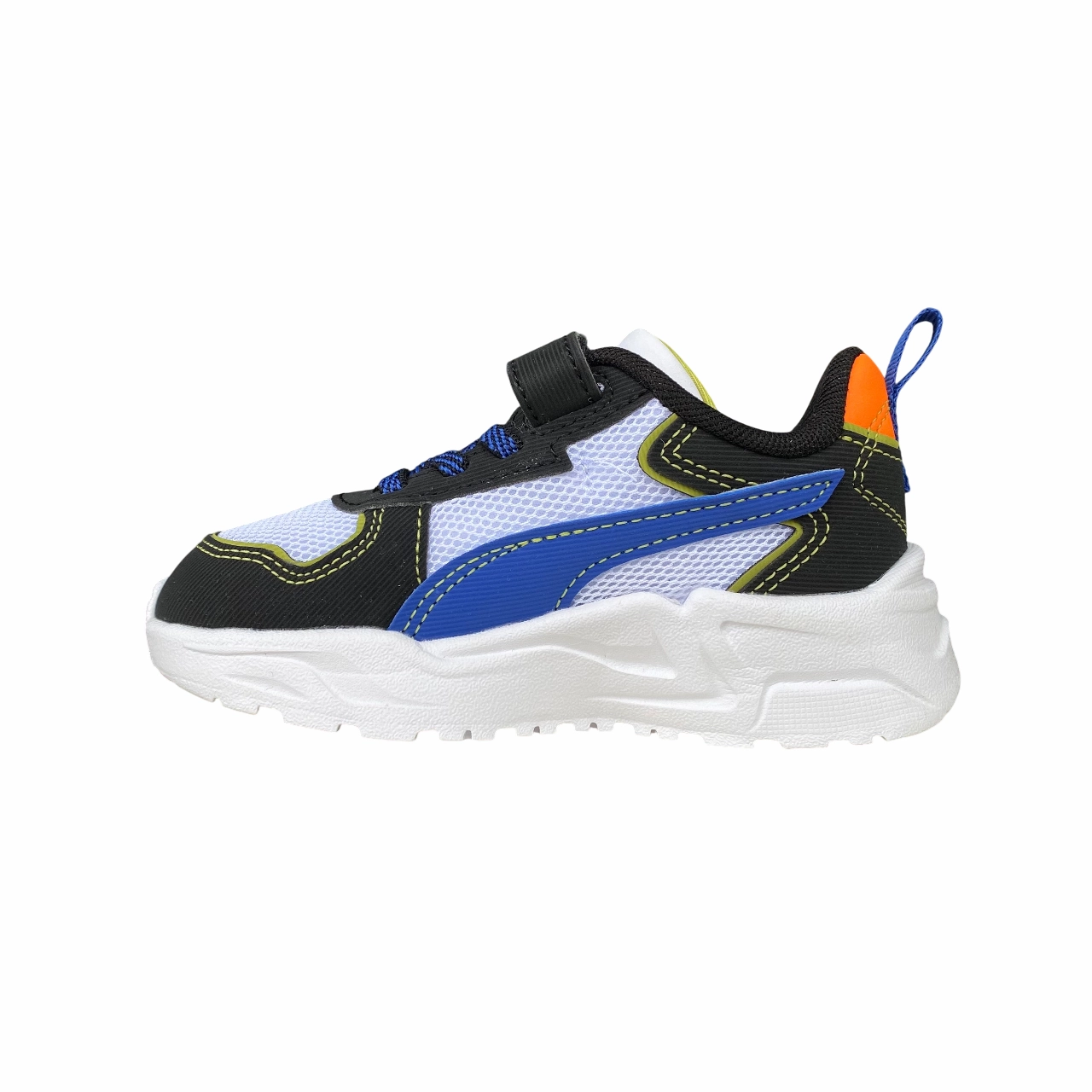Puma scarpa da ginnastica da bambino Trinity Lite Starblitz AC Inf 400664-02 bianco-blu vegan shoes