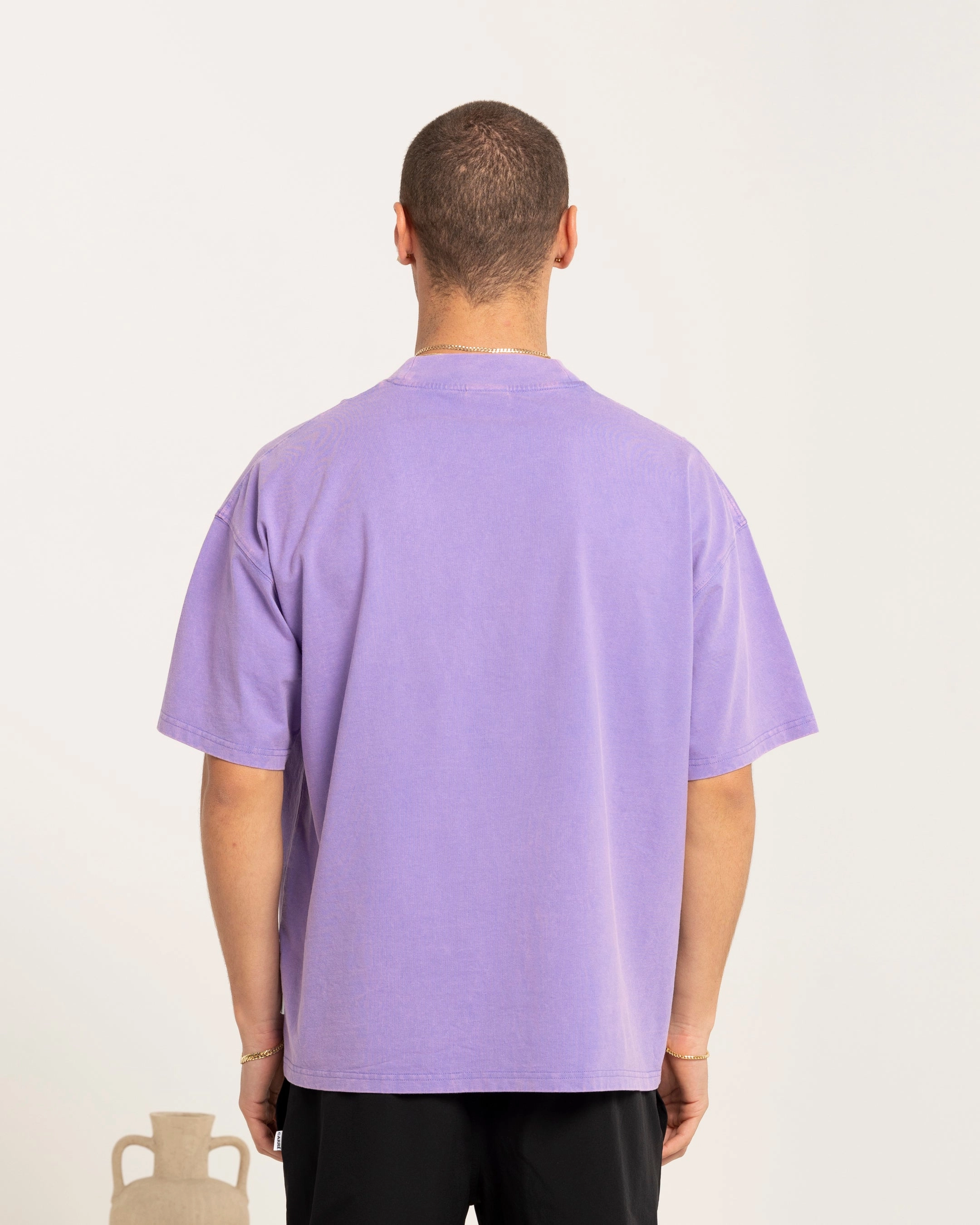 Carre Class Oversized Pocket T-Shirt Purple Smart Layer