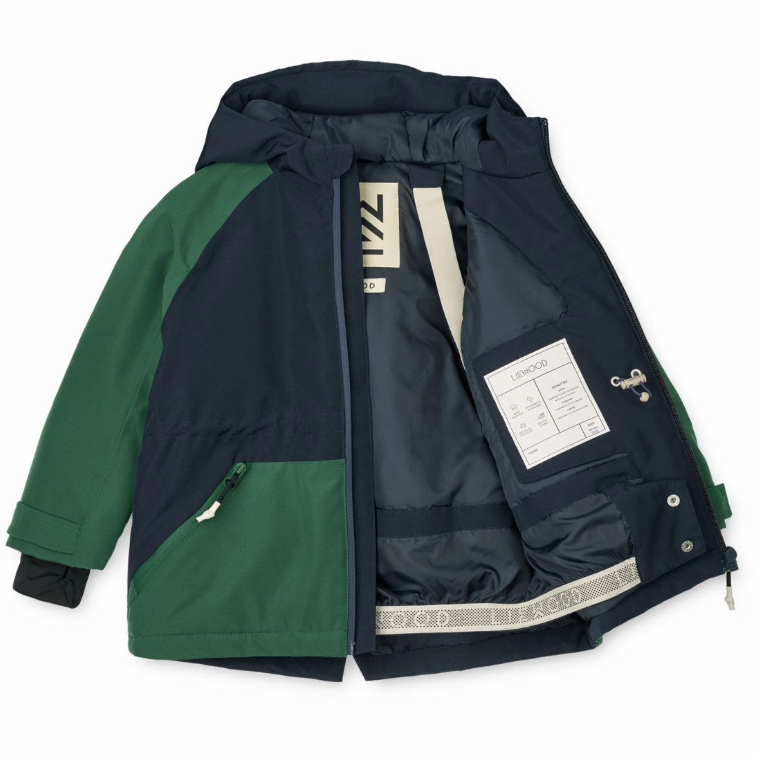 Sleek Utility Functional Look LIEWOOD Classic Navy / Garden Green Kalle Jacket