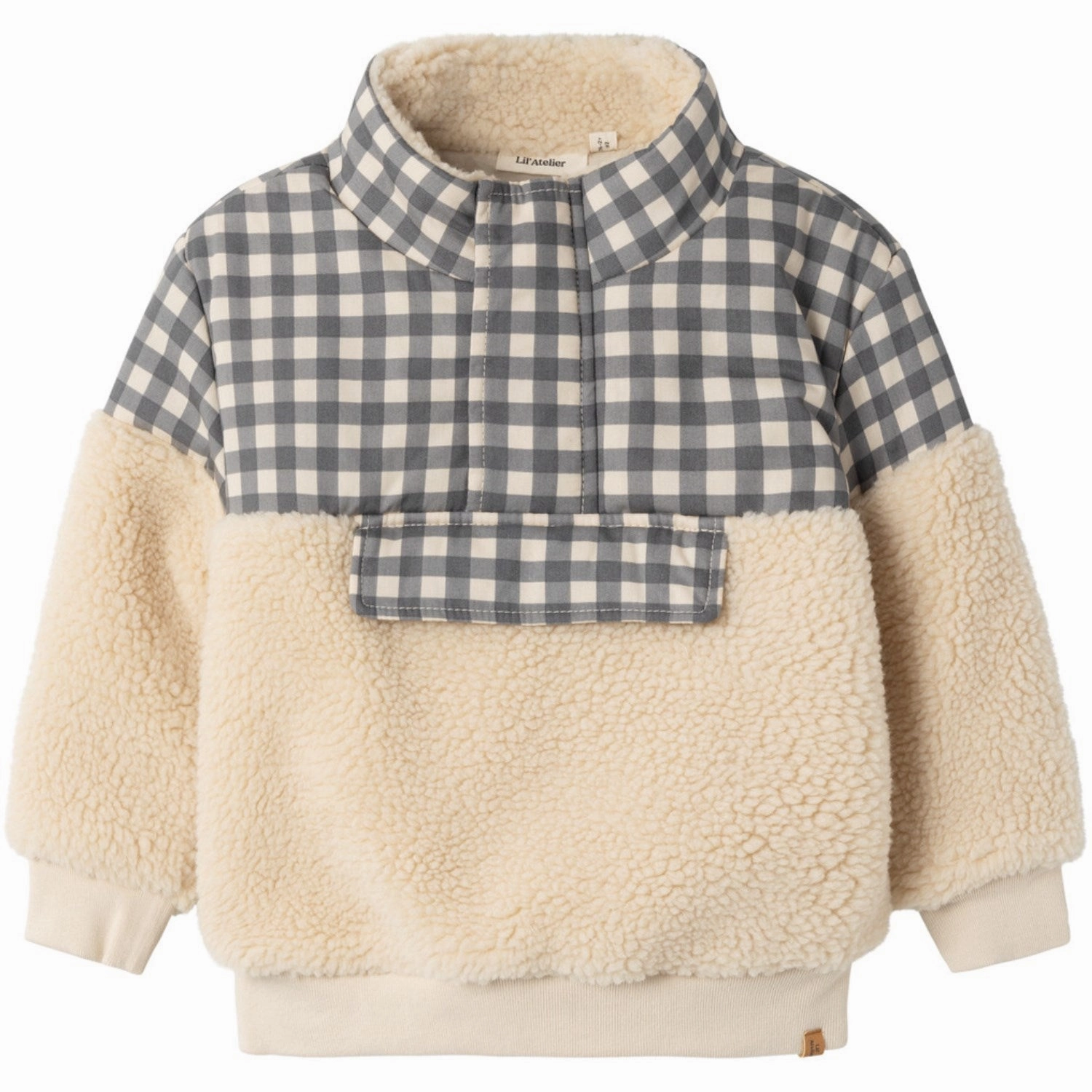 Elastic hem Neutral Tones Lil'Atelier Sandshell Naolin Loose Jacket