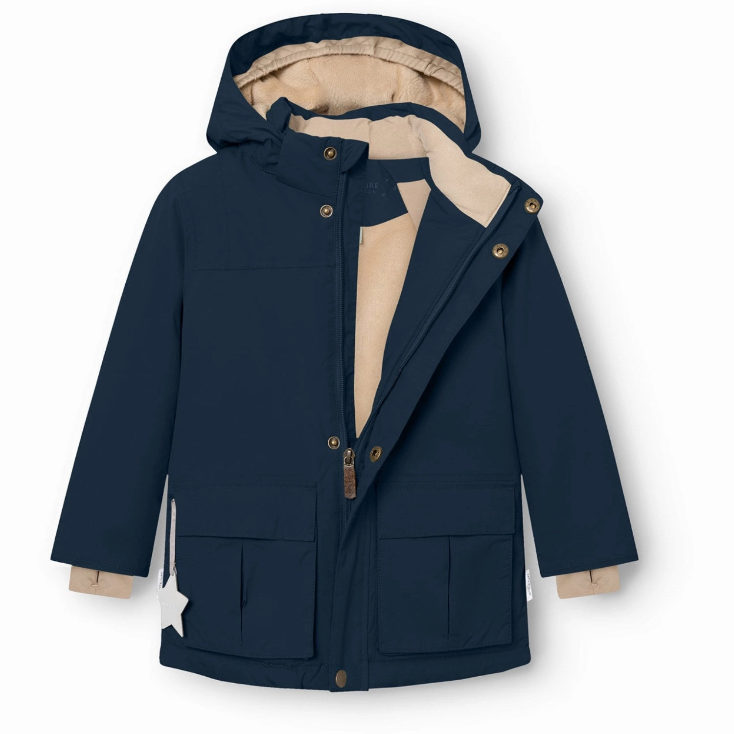 Mini A ture Outer Space Matkastorio Fleece Lined Winter Jacket. GRS Weight Distribution System Foldable Shoulder Straps