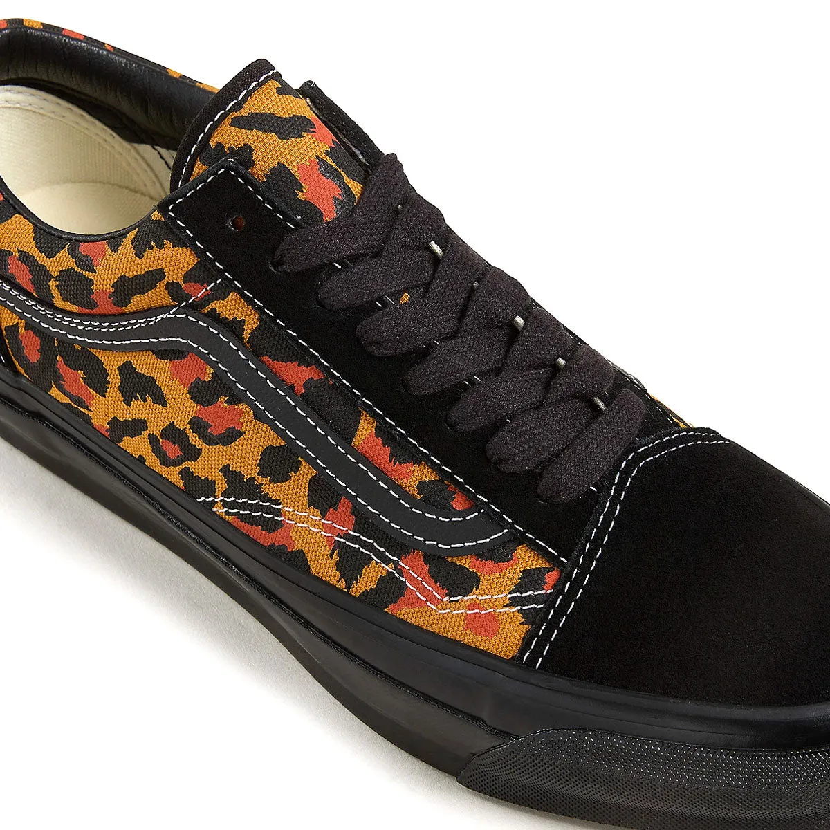 Cozy Walking Flats Old Skool 'Black Leopard'