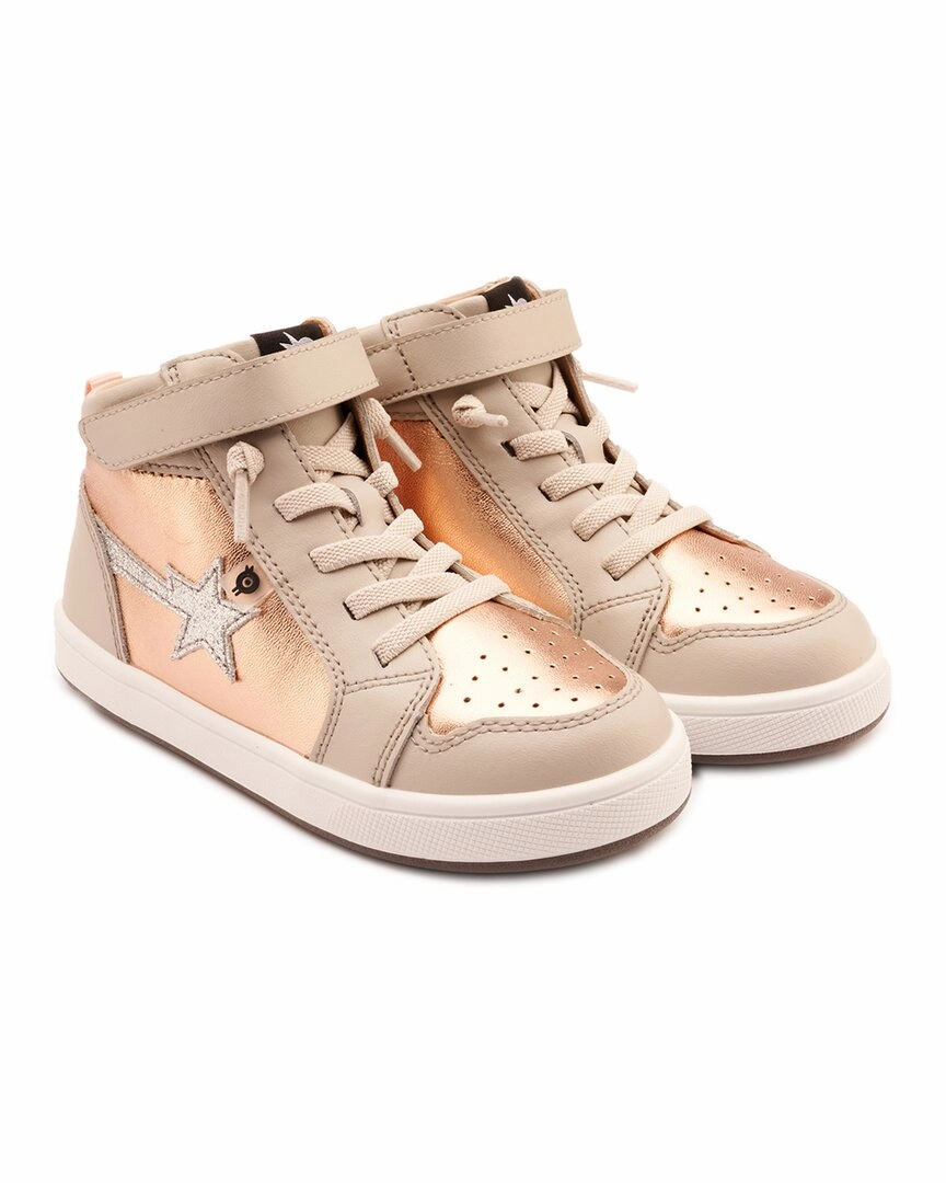 Sneaker Retailers Flexible Tread Pattern Old Soles Team-Star Leather High-Top Sneaker
