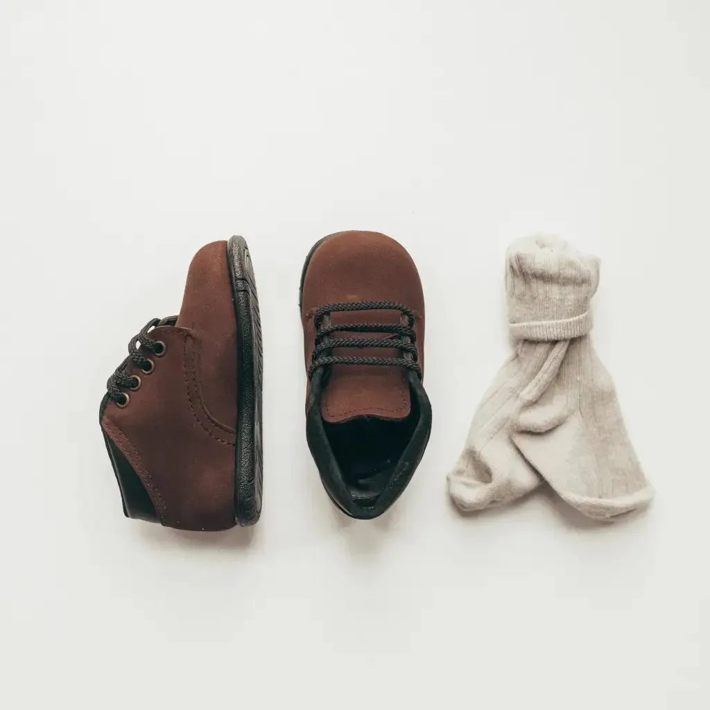 Ollie First Walker - Chocolate Nubuck