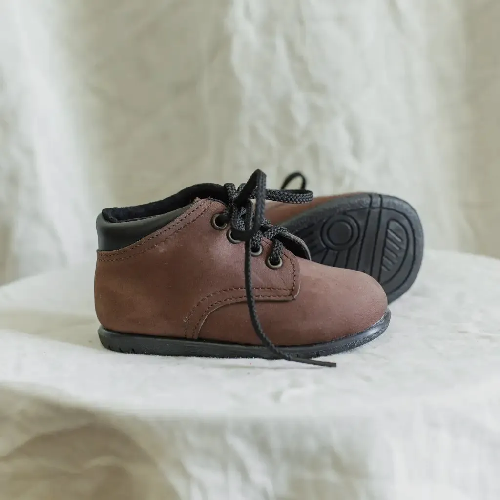 Ollie First Walker - Chocolate Nubuck