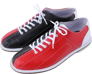 ONAIC Mens Womens Bowl Sports Shoes Lightweight Bowling Sneakers Leather Trainers Breathable Non-Slip
