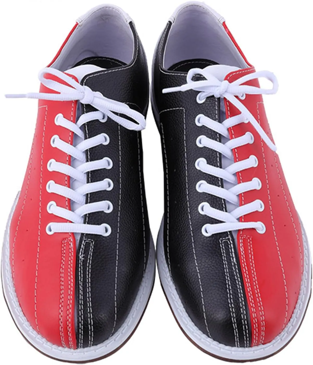 ONAIC Mens Womens Bowl Sports Shoes Lightweight Bowling Sneakers Leather Trainers Breathable Non-Slip