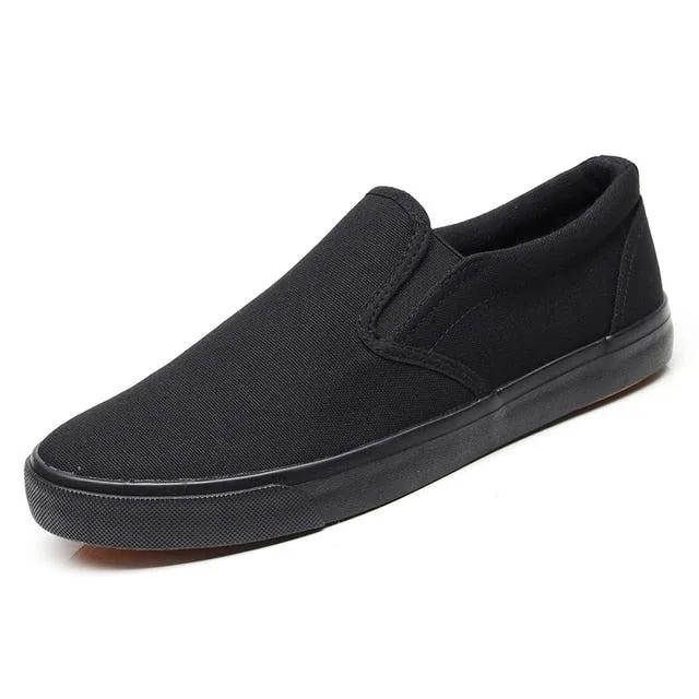 One color only...  men's slip-on  canvas shoes