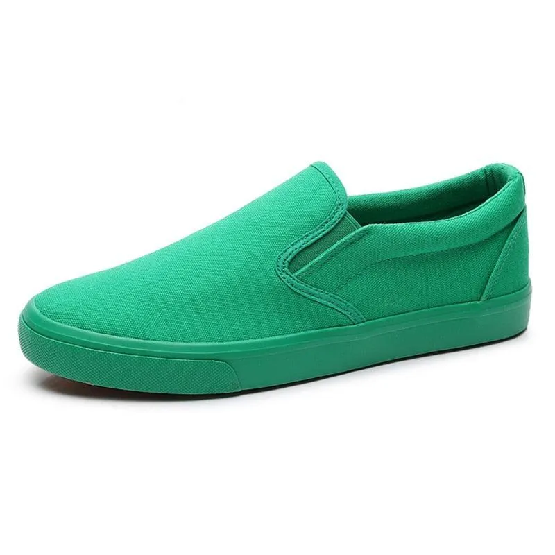 One color only...  men's slip-on  canvas shoes