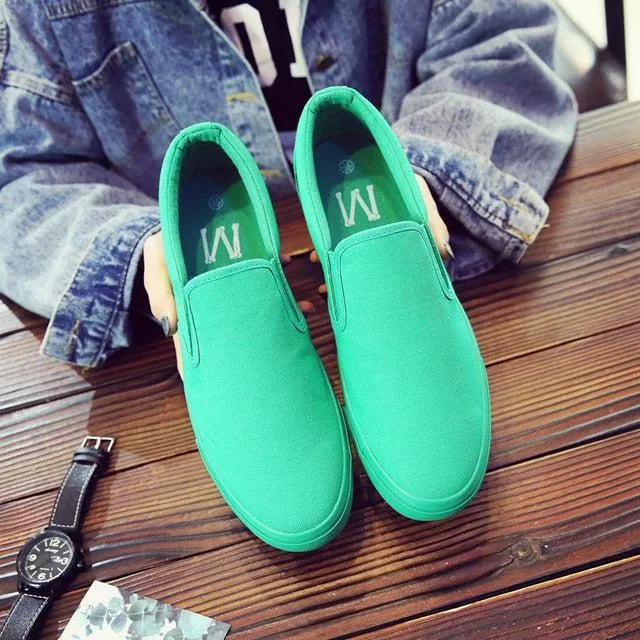 One color only...  men's slip-on  canvas shoes