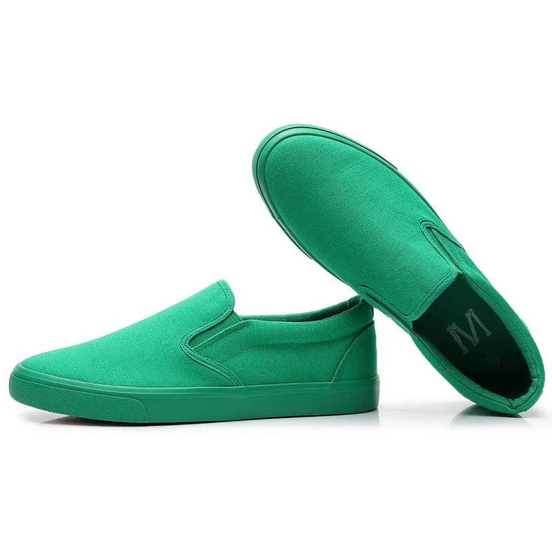 One color only...  men's slip-on  canvas shoes