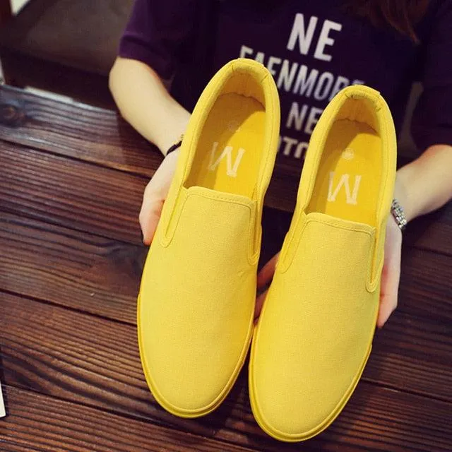 One color only...  men's slip-on  canvas shoes