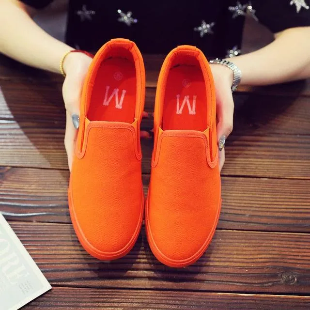 One color only...  men's slip-on  canvas shoes